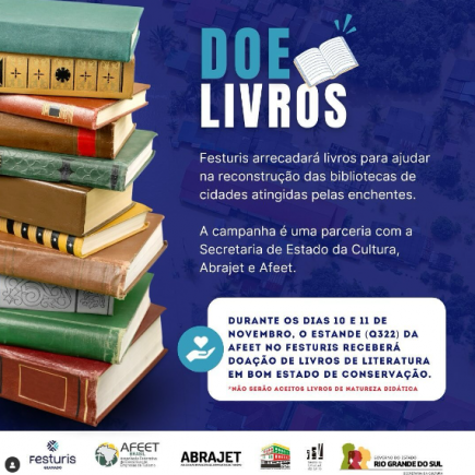 Festuris: Apoiando a Reconstrução de Bibliotecas no Rio Grande do Sul